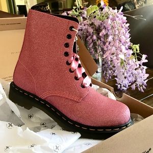 glitter pink dr martens